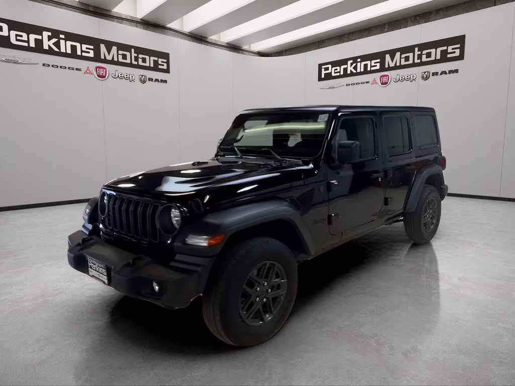 2025 Black Clearcoat Jeep Wrangler Sport S 4X4 SUV