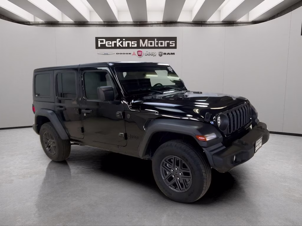 2025 Black Clearcoat Jeep Wrangler Sport S 4X4 SUV