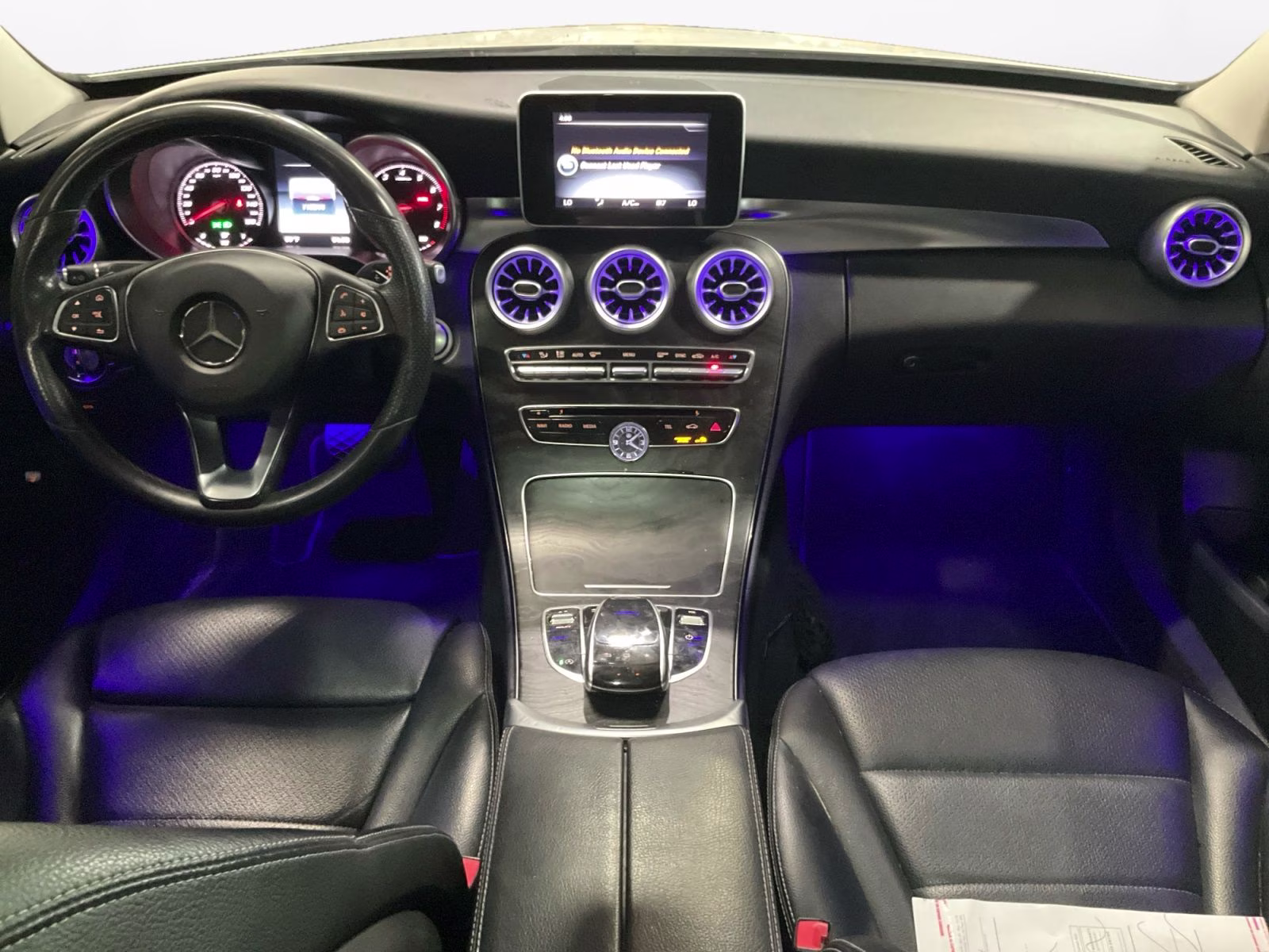 2015 White Mercedes-Benz C-Class C 300 AWD Sedan