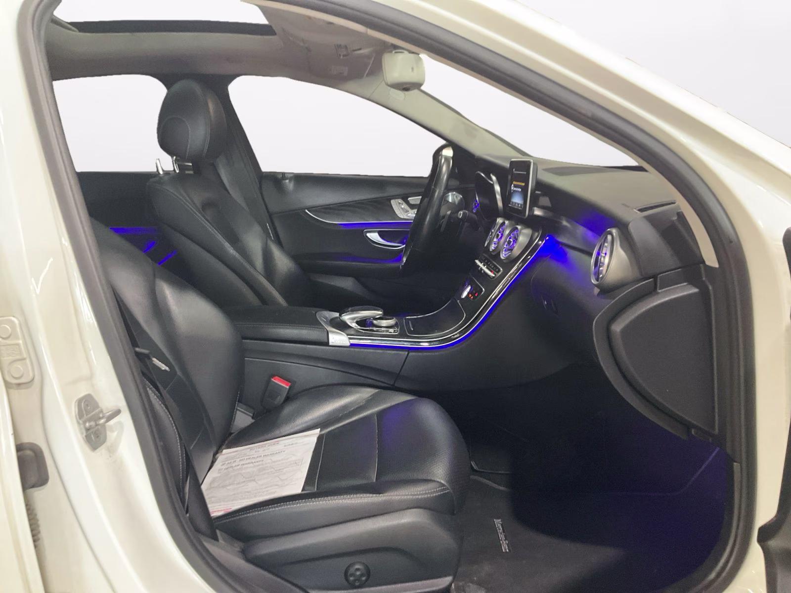 2015 White Mercedes-Benz C-Class C 300 AWD Sedan