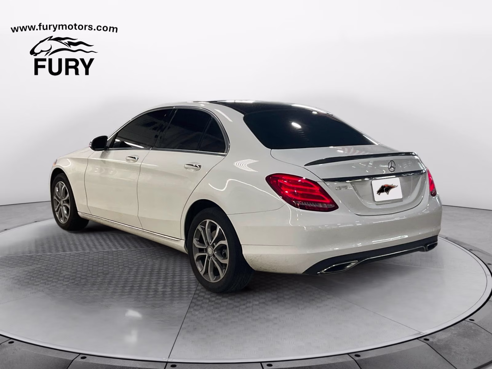 2015 White Mercedes-Benz C-Class C 300 AWD Sedan
