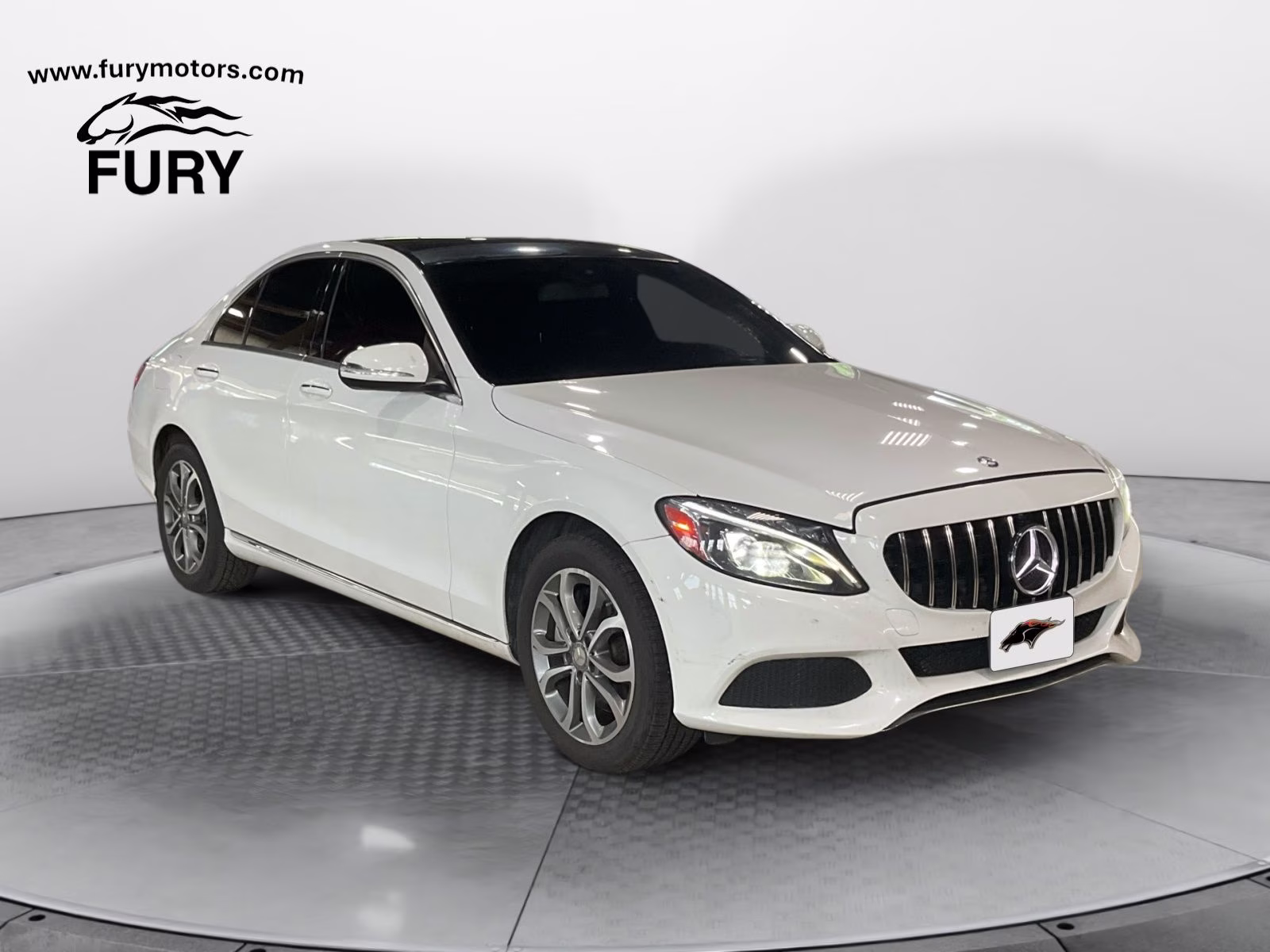 2015 White Mercedes-Benz C-Class C 300 AWD Sedan
