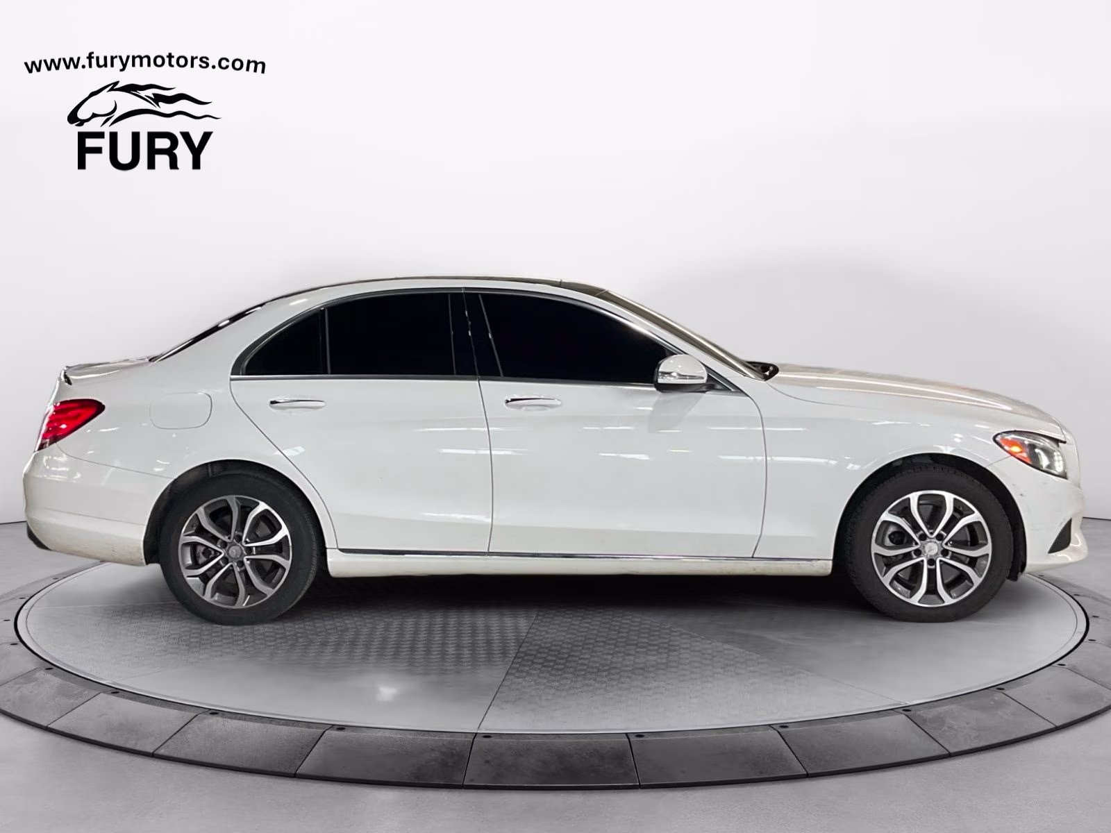2015 White Mercedes-Benz C-Class C 300 AWD Sedan