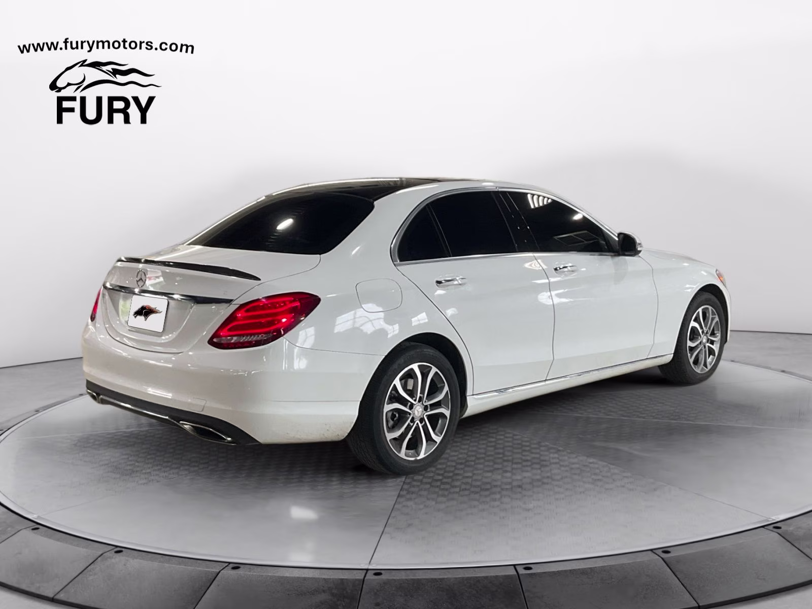 2015 White Mercedes-Benz C-Class C 300 AWD Sedan