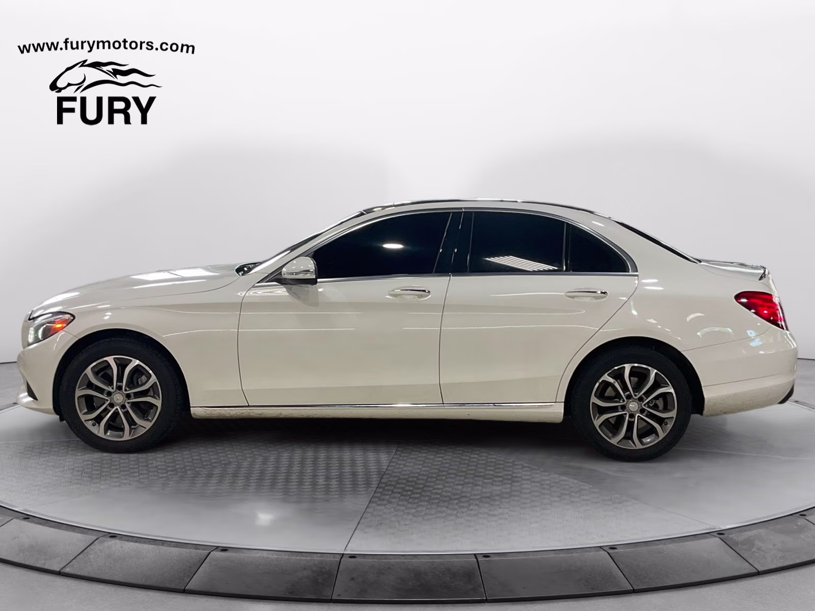 2015 White Mercedes-Benz C-Class C 300 AWD Sedan
