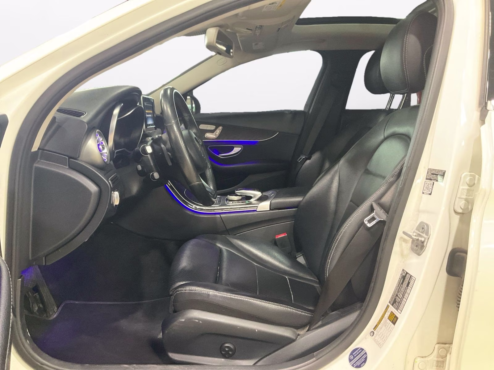 2015 White Mercedes-Benz C-Class C 300 AWD Sedan