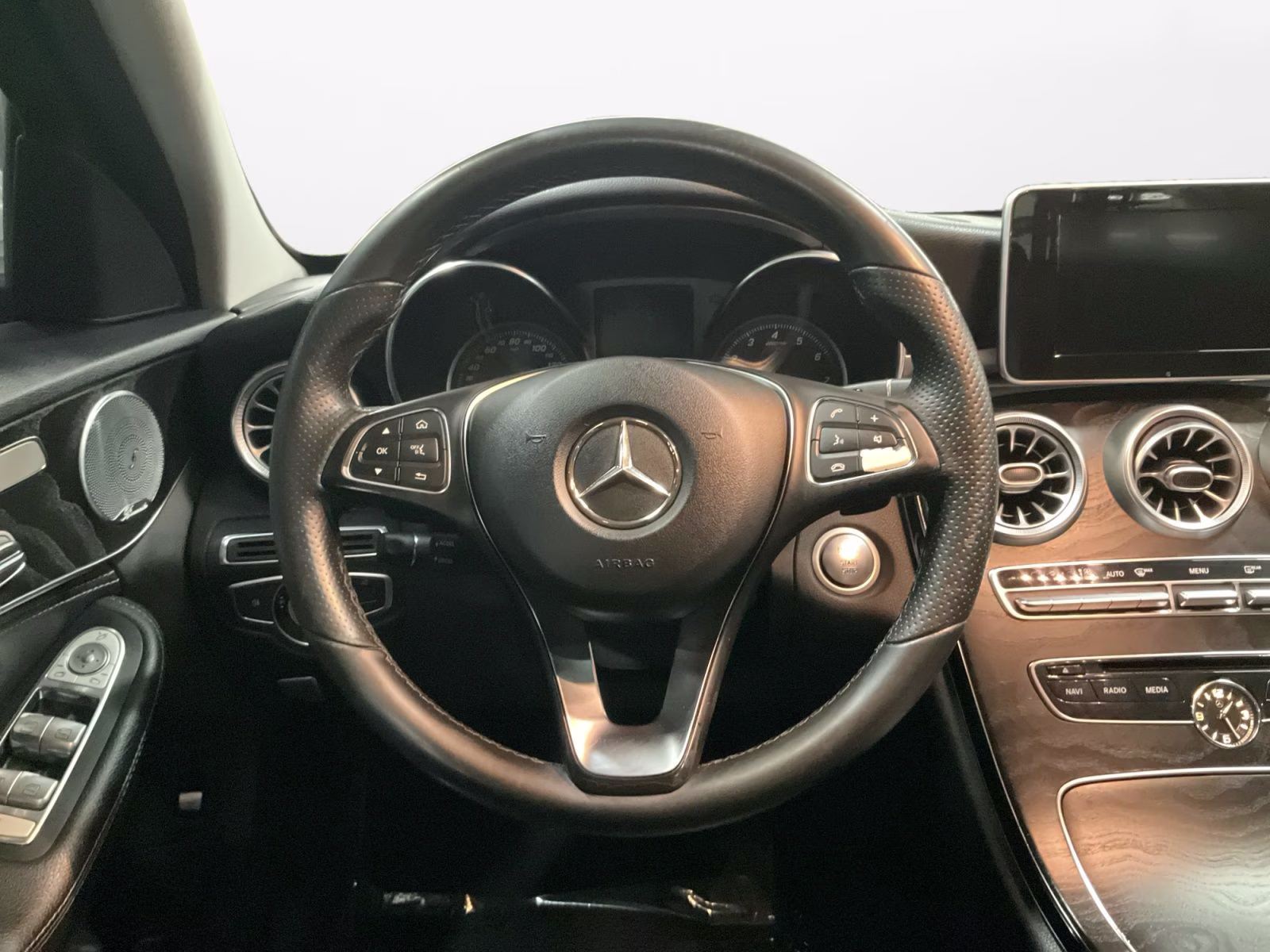 2015 White Mercedes-Benz C-Class C 300 AWD Sedan