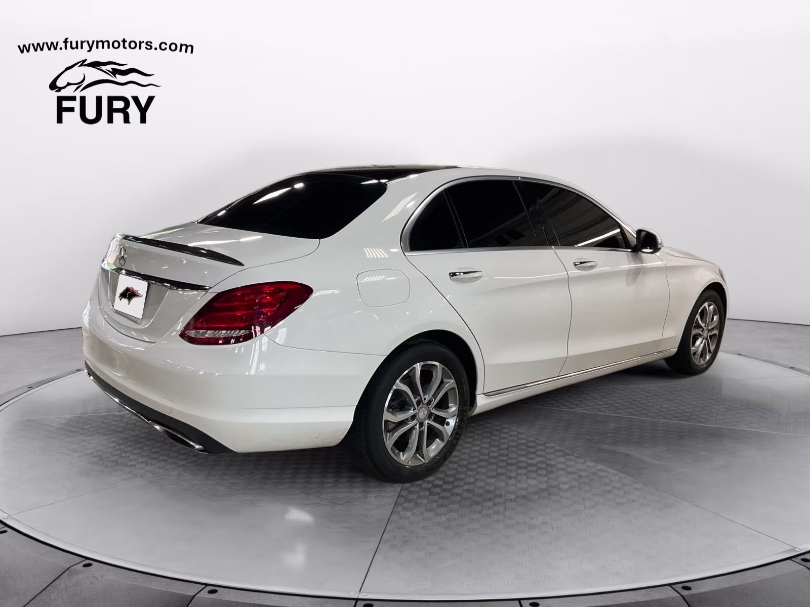 2015 White Mercedes-Benz C-Class C 300 AWD Sedan