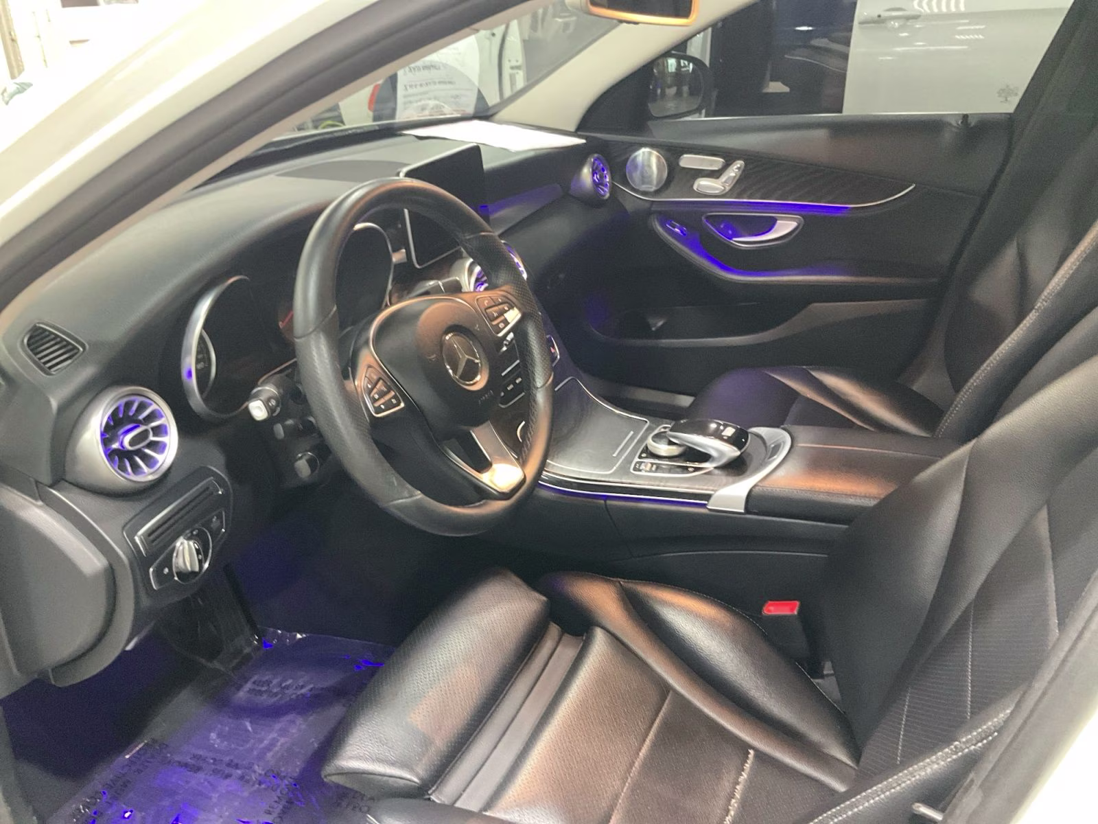 2015 White Mercedes-Benz C-Class C 300 AWD Sedan