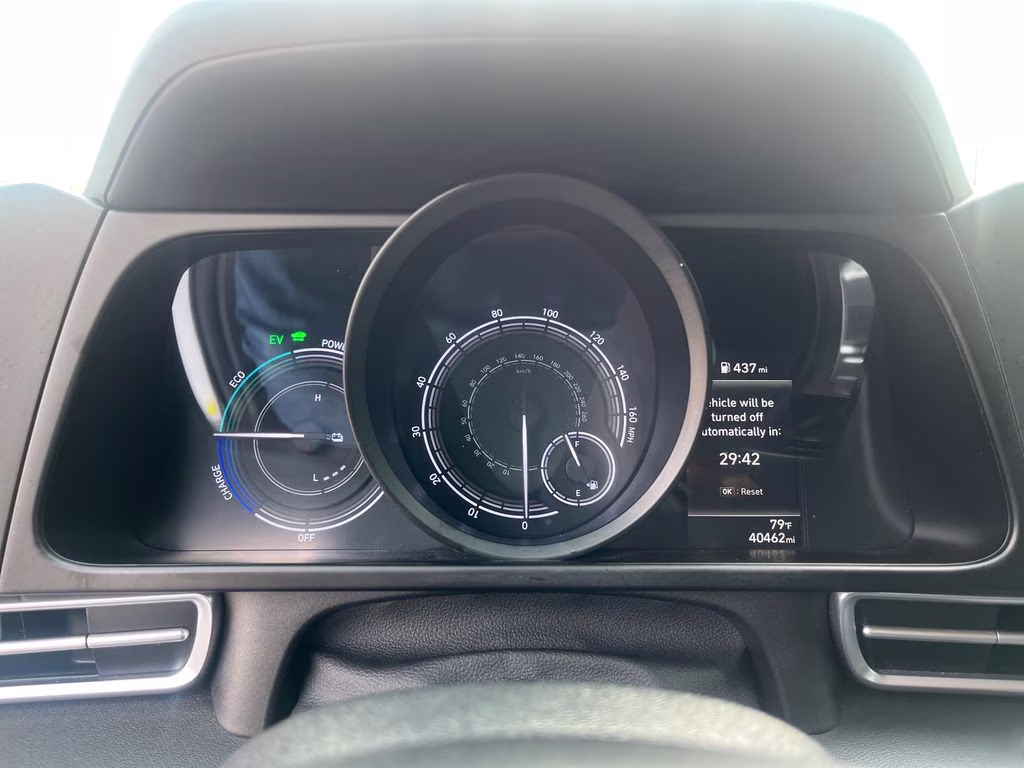 2022 Ceramic White Hyundai Elantra Hybrid Blue FWD Sedan