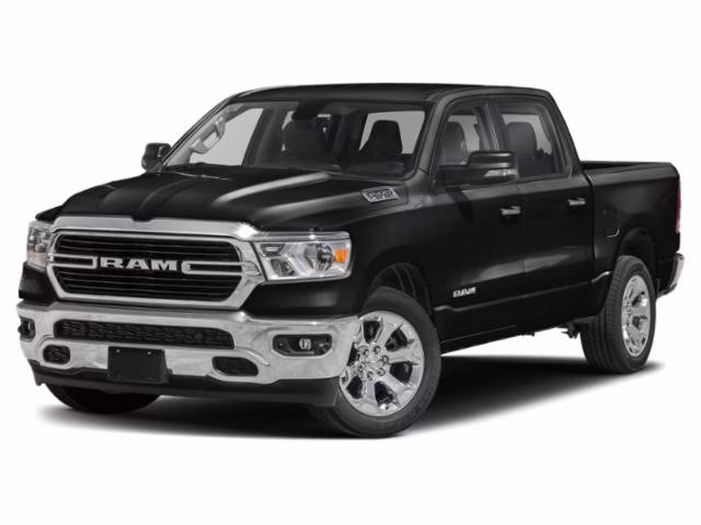 2021 Diamond Black Crystal Pearlcoat Ram 1500 Big Horn/Lone Star 4X4 Truck