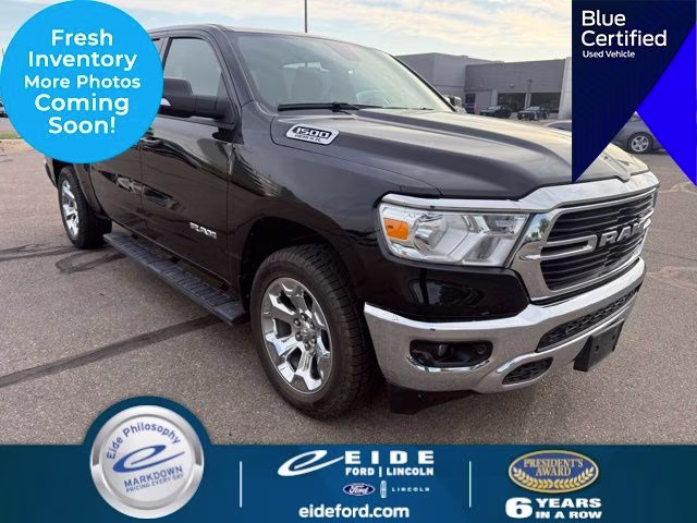 2021 Diamond Black Crystal Pearlcoat Ram 1500 Big Horn/Lone Star 4X4 Truck