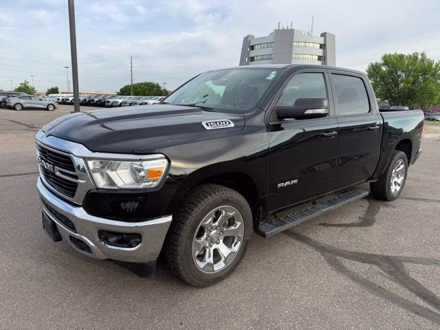 2021 Diamond Black Crystal Pearlcoat Ram 1500 Big Horn/Lone Star 4X4 Truck