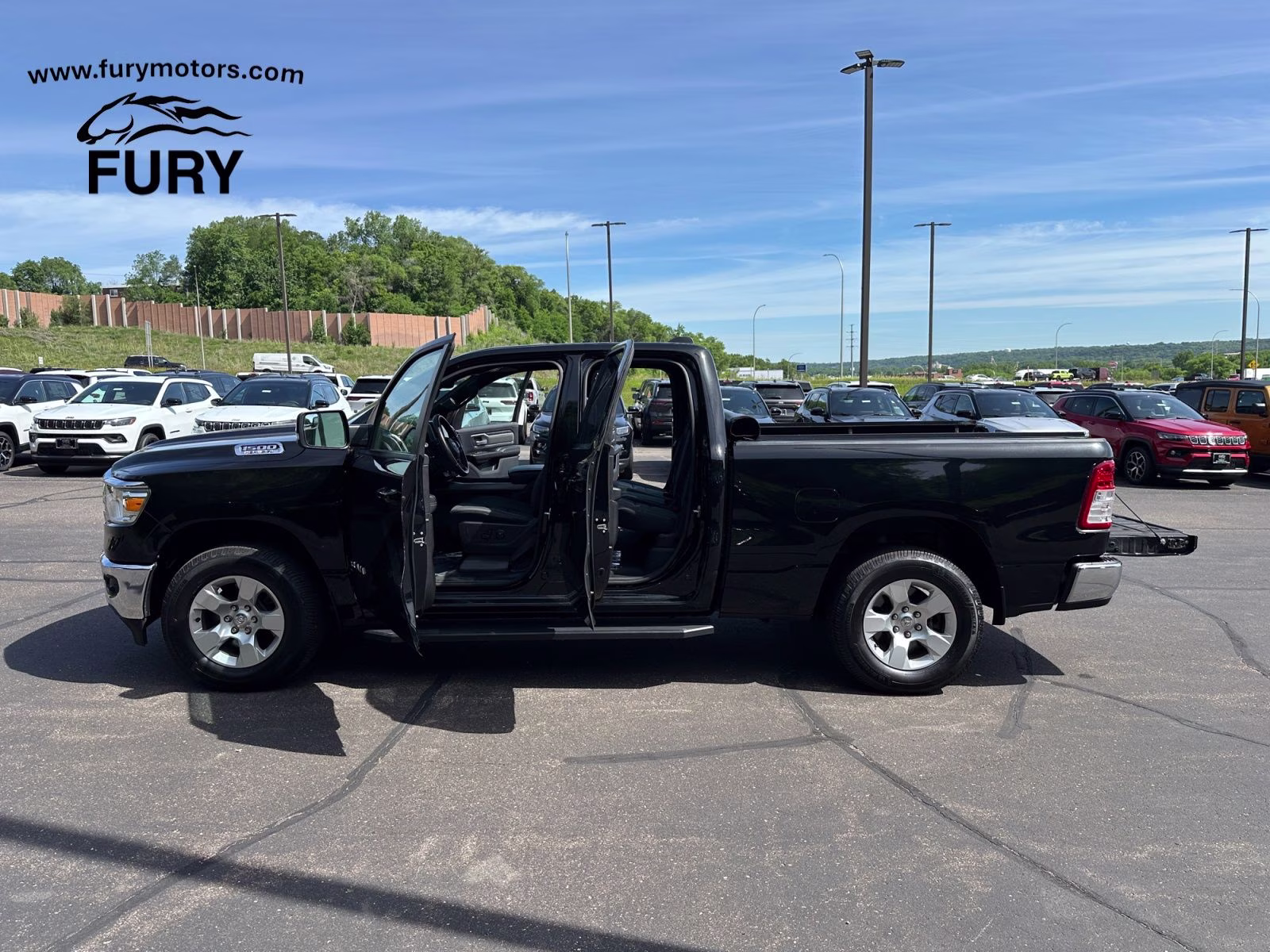 2021 Diamond Black Crystal Pearlcoat Ram 1500 Big Horn/Lone Star 4X4 Truck