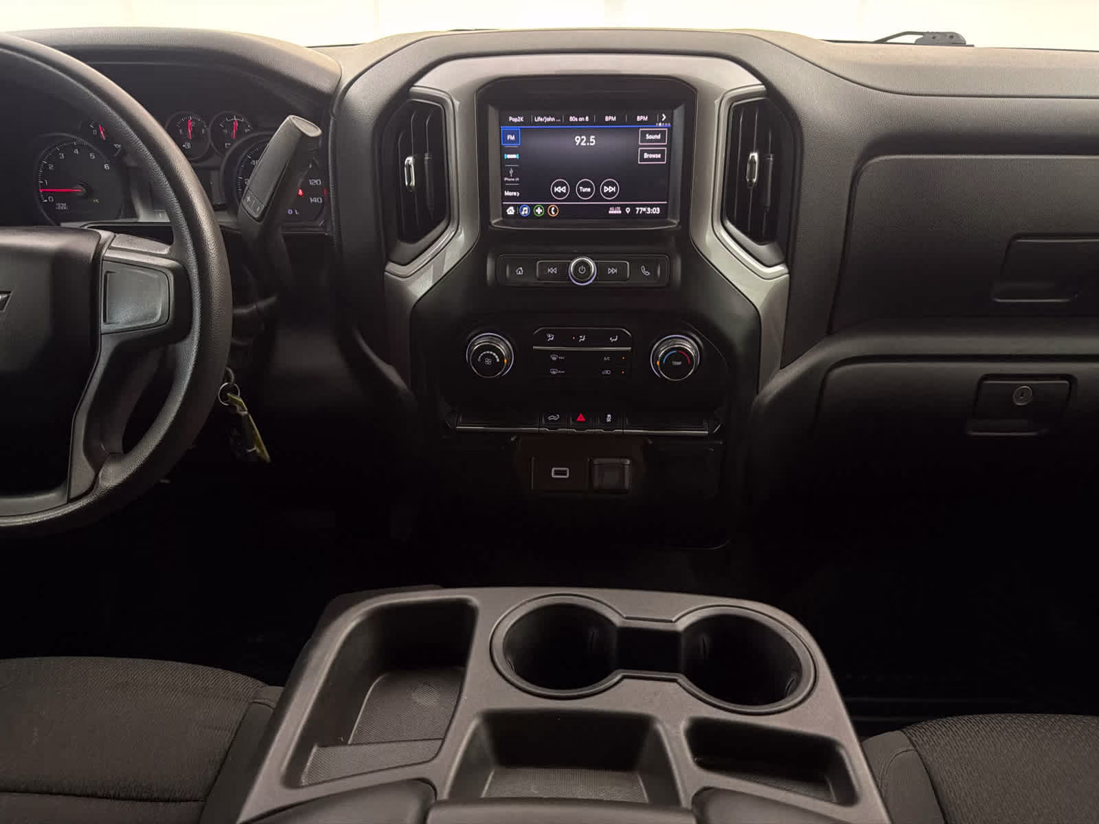 2020 Black Chevrolet Silverado 1500 Custom 4X4 Truck