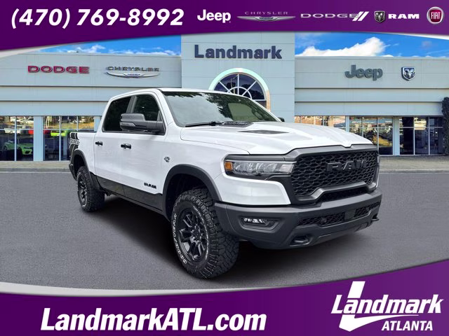 2026 Bright White Clearcoat Ram 1500 Rebel 4X4 Truck