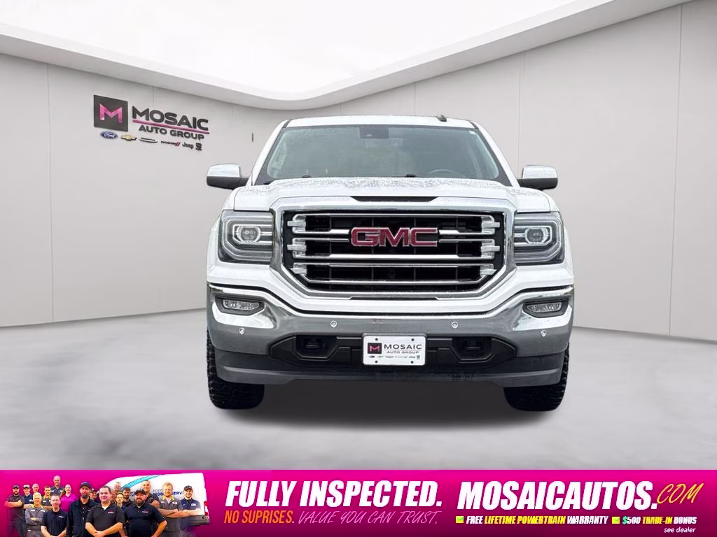 2018 Summit White GMC Sierra 1500 SLT 4X4 Truck
