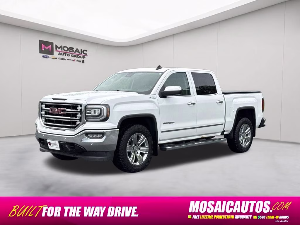 2018 Summit White GMC Sierra 1500 SLT 4X4 Truck