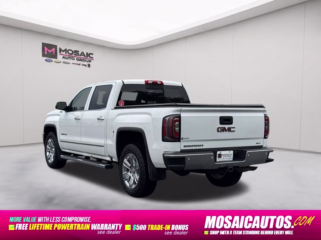 2018 Summit White GMC Sierra 1500 SLT 4X4 Truck