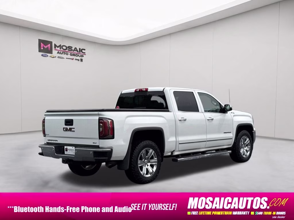 2018 Summit White GMC Sierra 1500 SLT 4X4 Truck