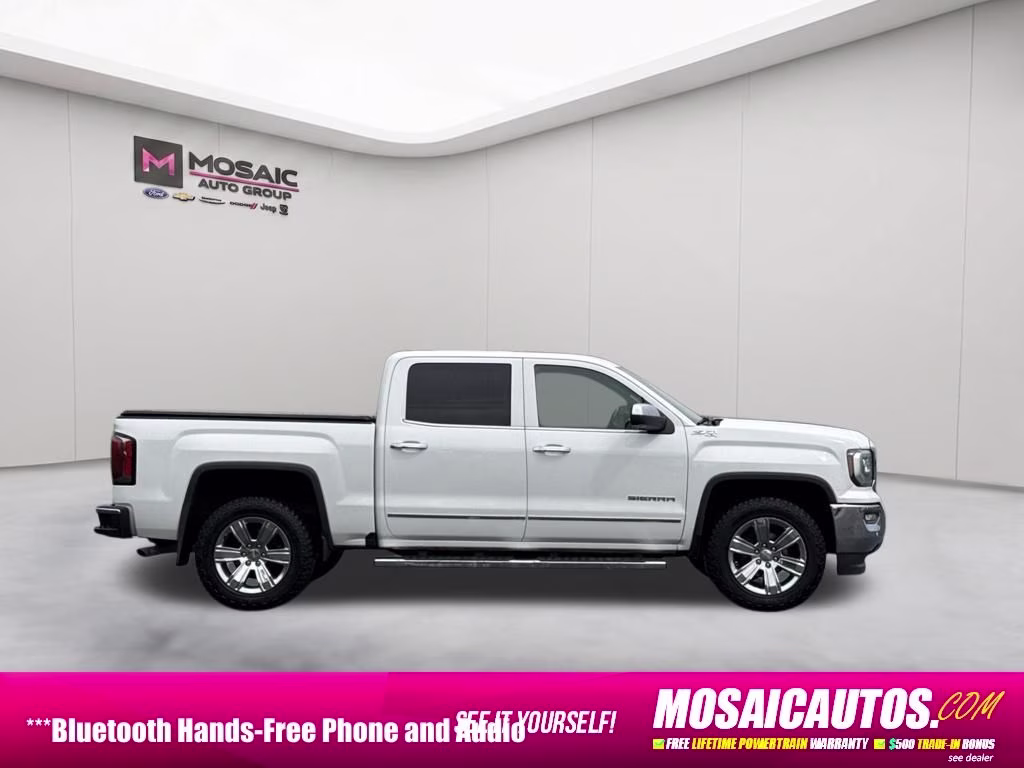 2018 Summit White GMC Sierra 1500 SLT 4X4 Truck