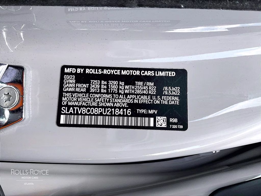 2023 Tempest Gray Rolls-Royce Cullinan Black Badge AWD SUV