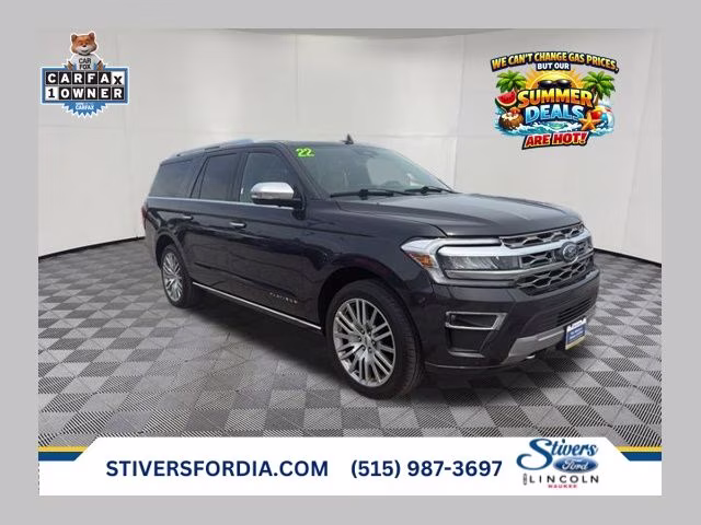 2022 Dark Matter Metallic Ford Expedition Max Platinum 4X4 SUV