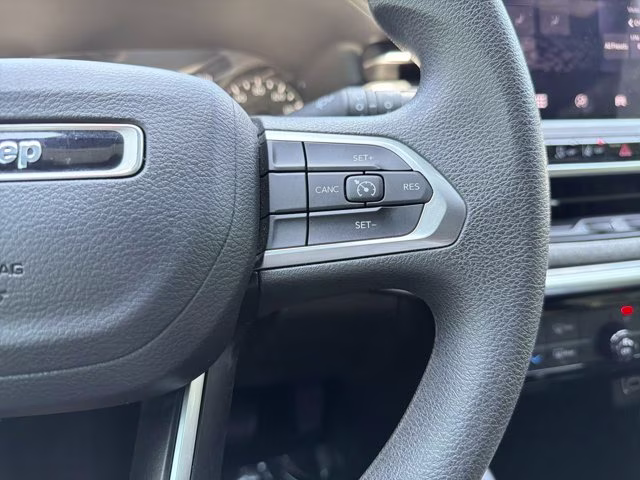 2023 Bright White Clearcoat Jeep Compass Sport 4X4 SUV