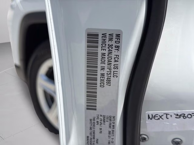 2023 Bright White Clearcoat Jeep Compass Sport 4X4 SUV