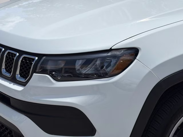 2023 Bright White Clearcoat Jeep Compass Sport 4X4 SUV