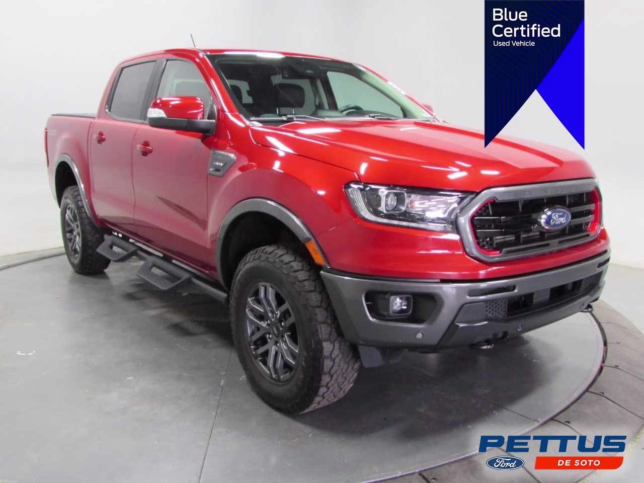 2022 Hot Pepper Red Metallic Tinted Clearcoat Ford Ranger Lariat 4X4 Truck