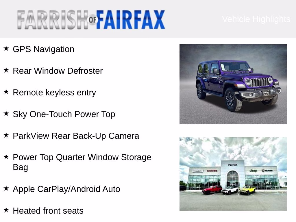 2026 Reign Jeep Wrangler Sahara 4X4 SUV