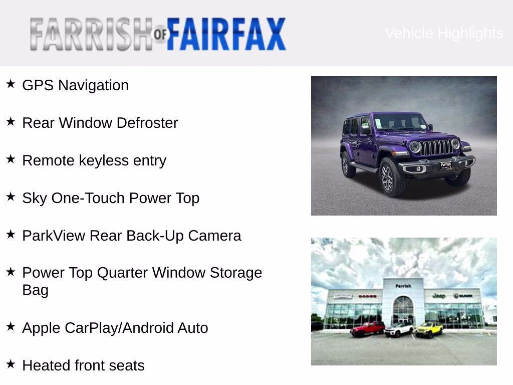 2026 Reign Jeep Wrangler Sahara 4X4 SUV