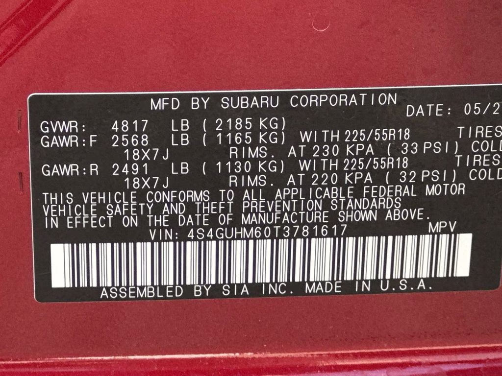 2026 Lithium Red Pearl Subaru Crosstrek Limited AWD SUV