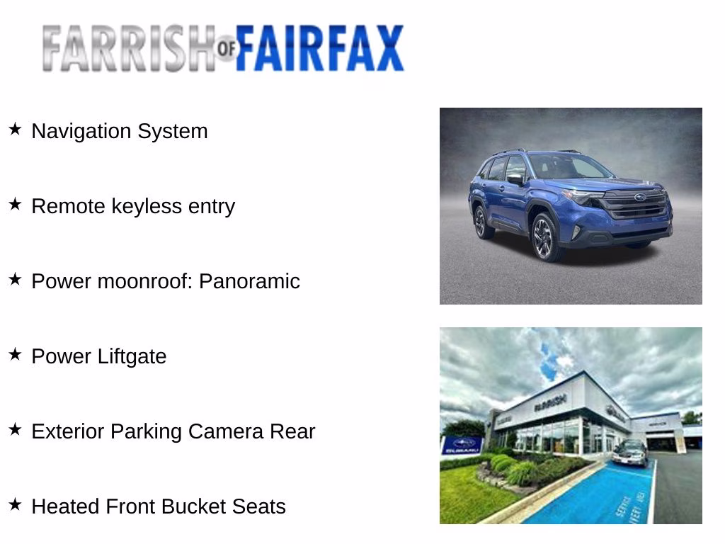 2026 Daybreak Blue Pearl Subaru Forester Premium Hybrid AWD SUV