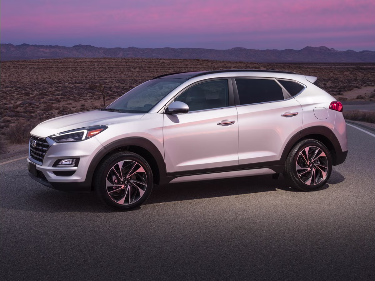 2021 White Cream Hyundai Tucson Ultimate AWD SUV