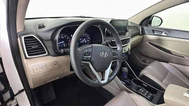 2021 White Cream Hyundai Tucson Ultimate AWD SUV