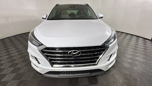 2021 White Cream Hyundai Tucson Ultimate AWD SUV