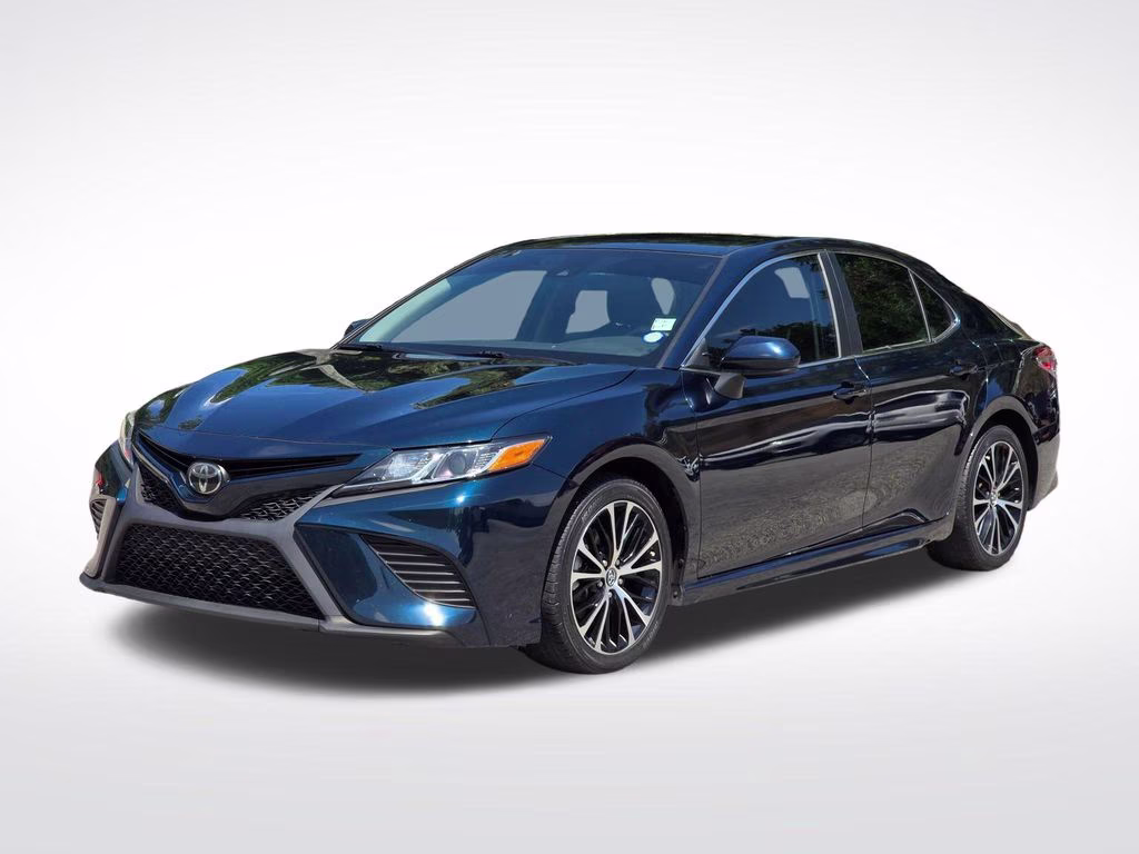 2019 Galactic Aqua Mica Toyota Camry SE FWD Sedan