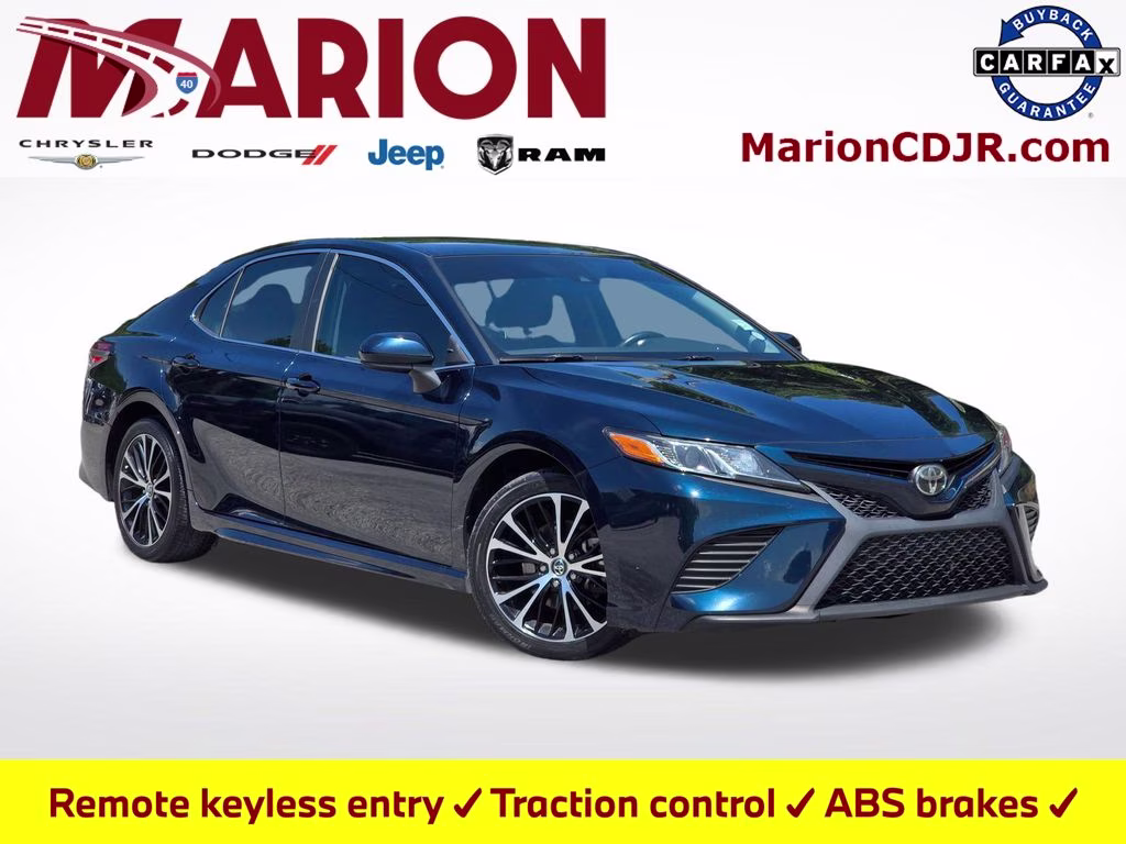 2019 Galactic Aqua Mica Toyota Camry SE FWD Sedan
