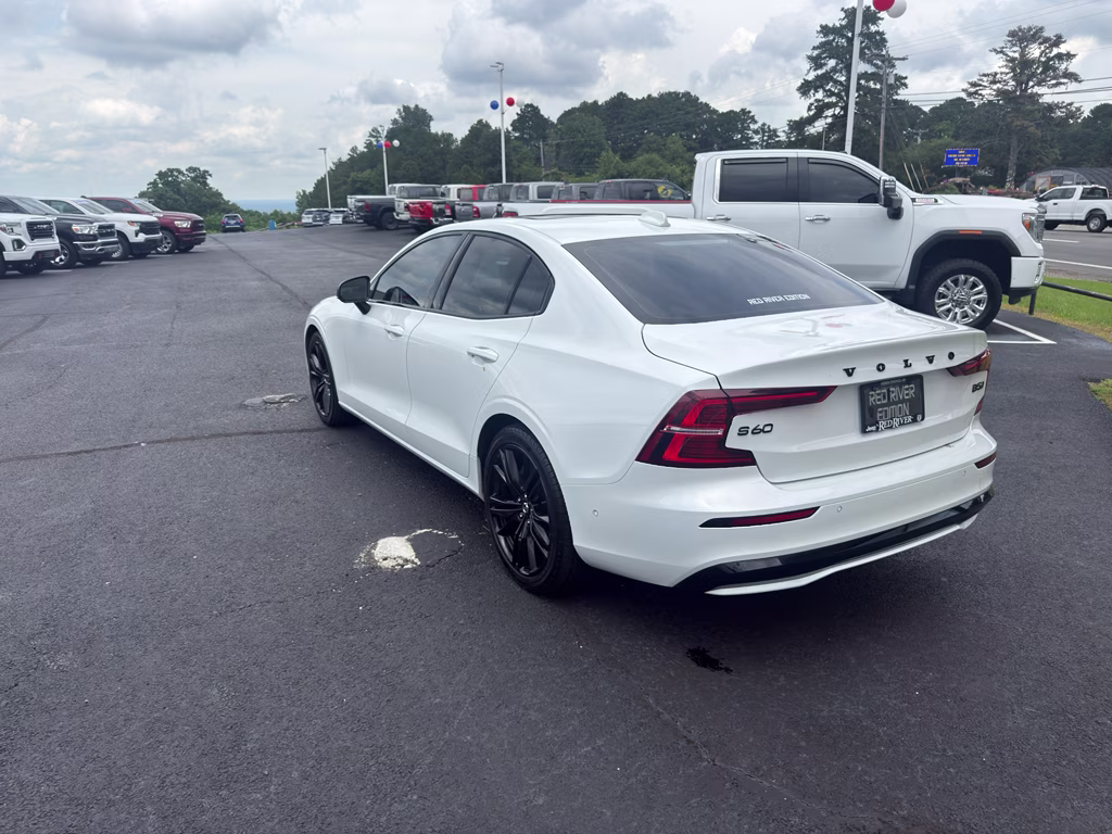 2024 Crystal White Metallic Volvo S60 Plus Black Edition AWD Sedan