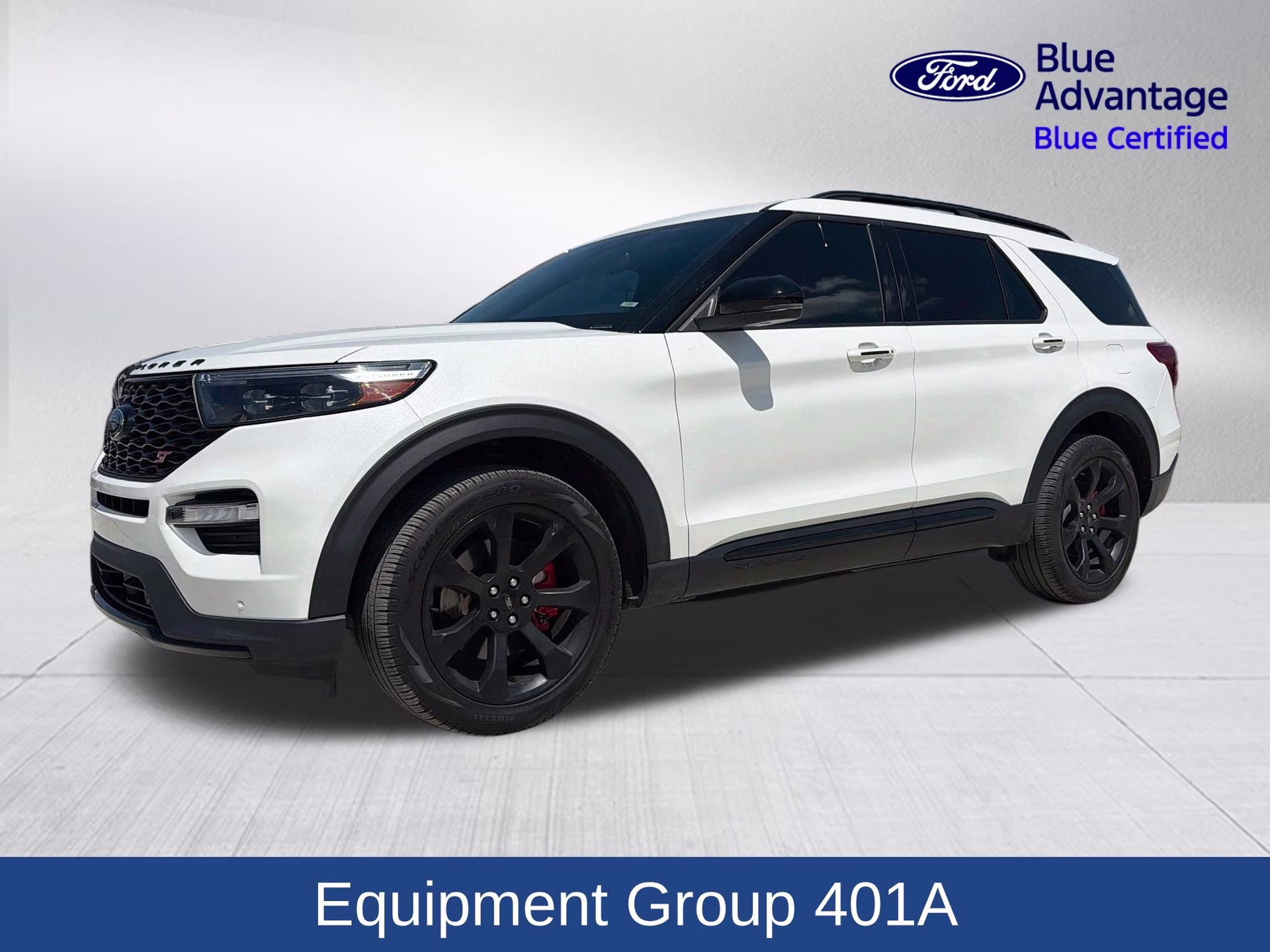2024 Star White Metallic Tri-Coat Ford Explorer ST 4X4 SUV