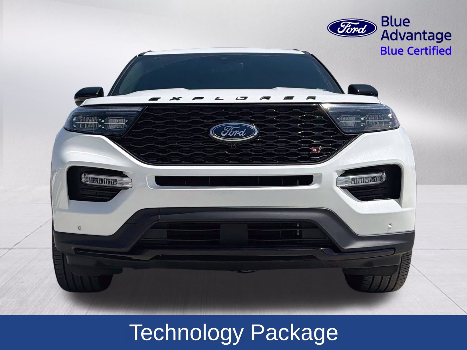 2024 Star White Metallic Tri-Coat Ford Explorer ST 4X4 SUV