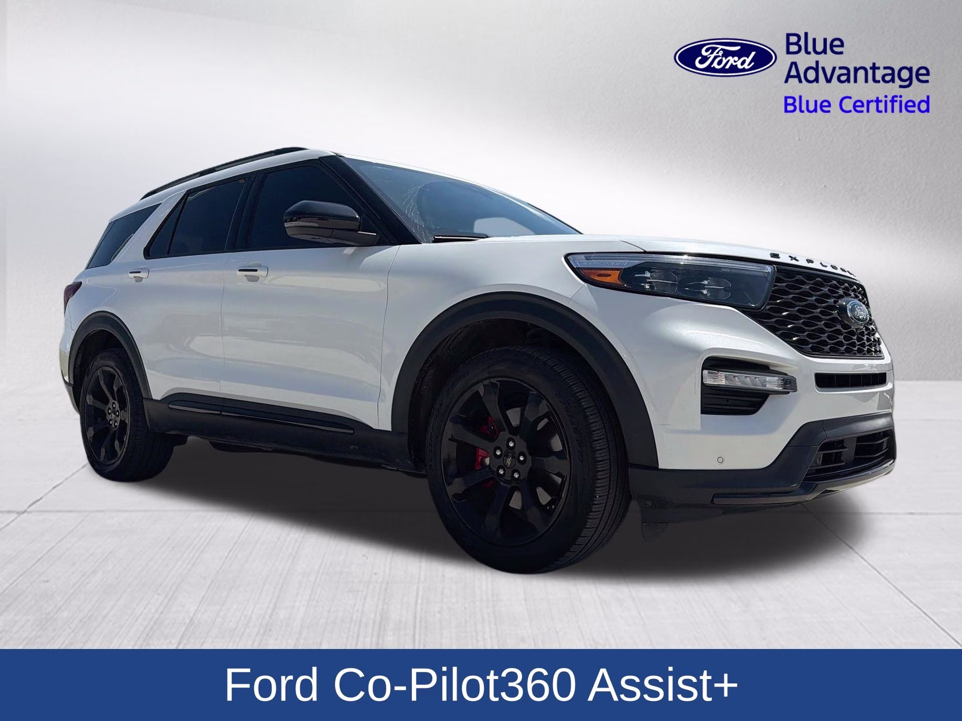 2024 Star White Metallic Tri-Coat Ford Explorer ST 4X4 SUV