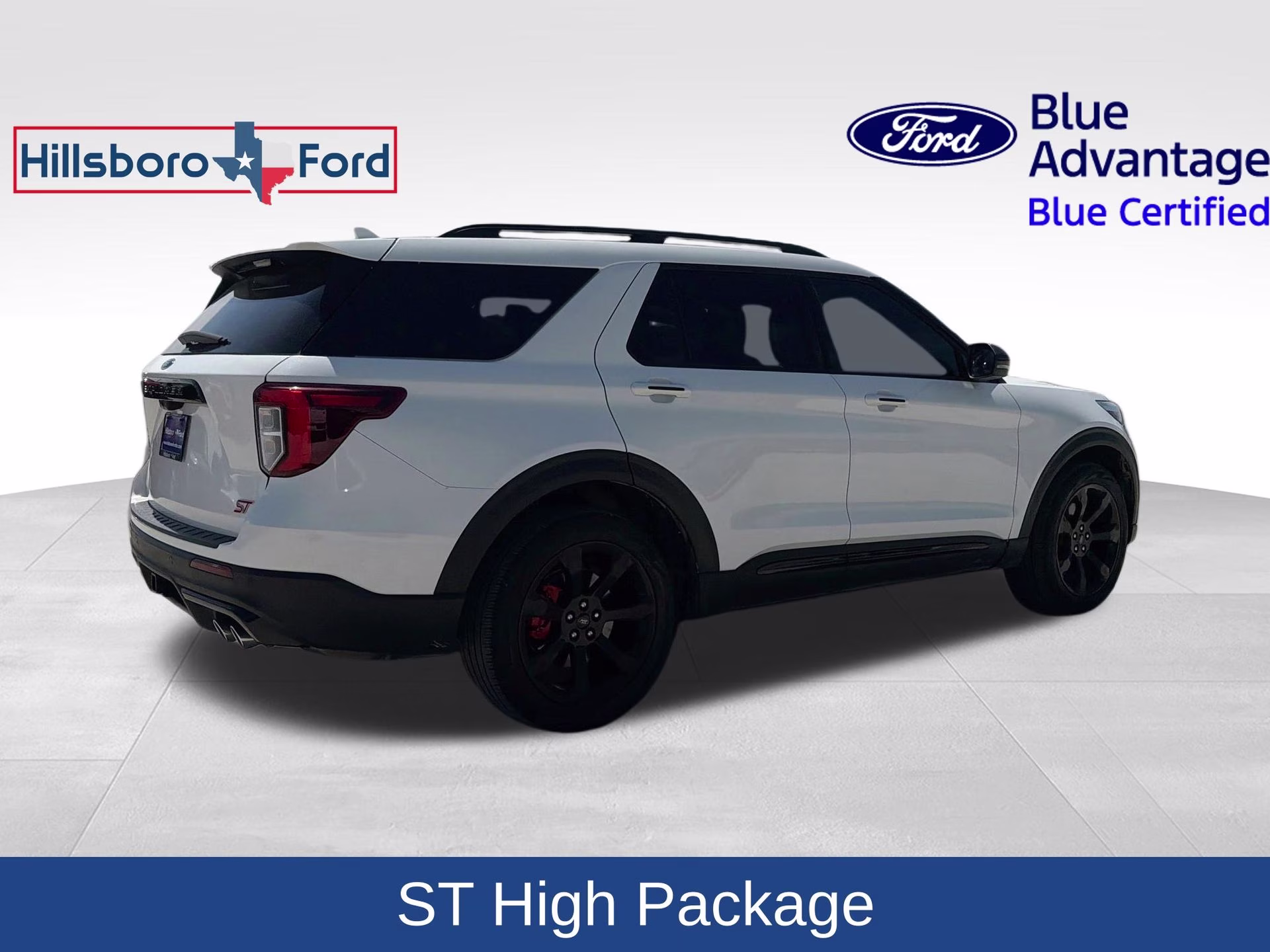 2024 Star White Metallic Tri-Coat Ford Explorer ST 4X4 SUV