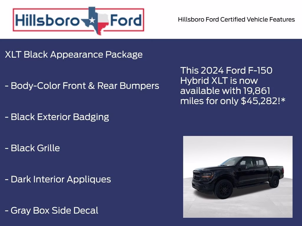 2024 Agate Black Metallic Ford F-150 XLT 4X4 Truck