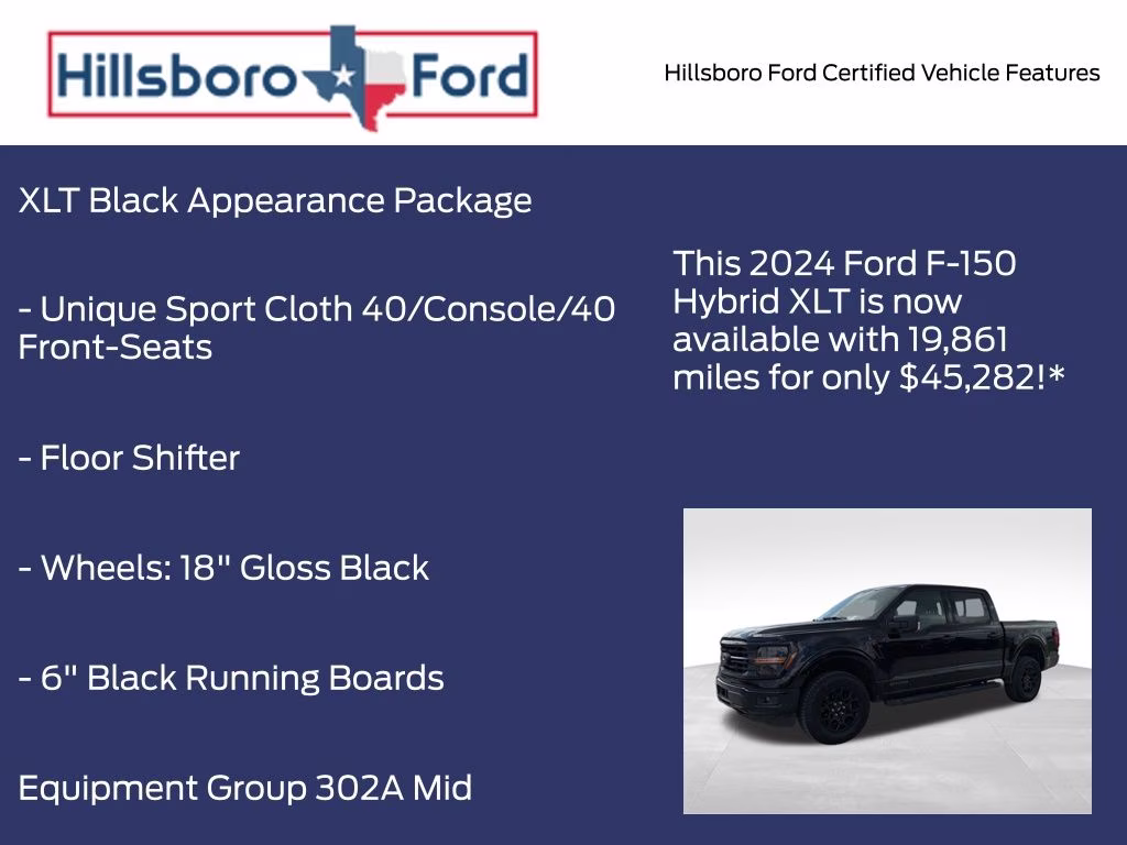 2024 Agate Black Metallic Ford F-150 XLT 4X4 Truck