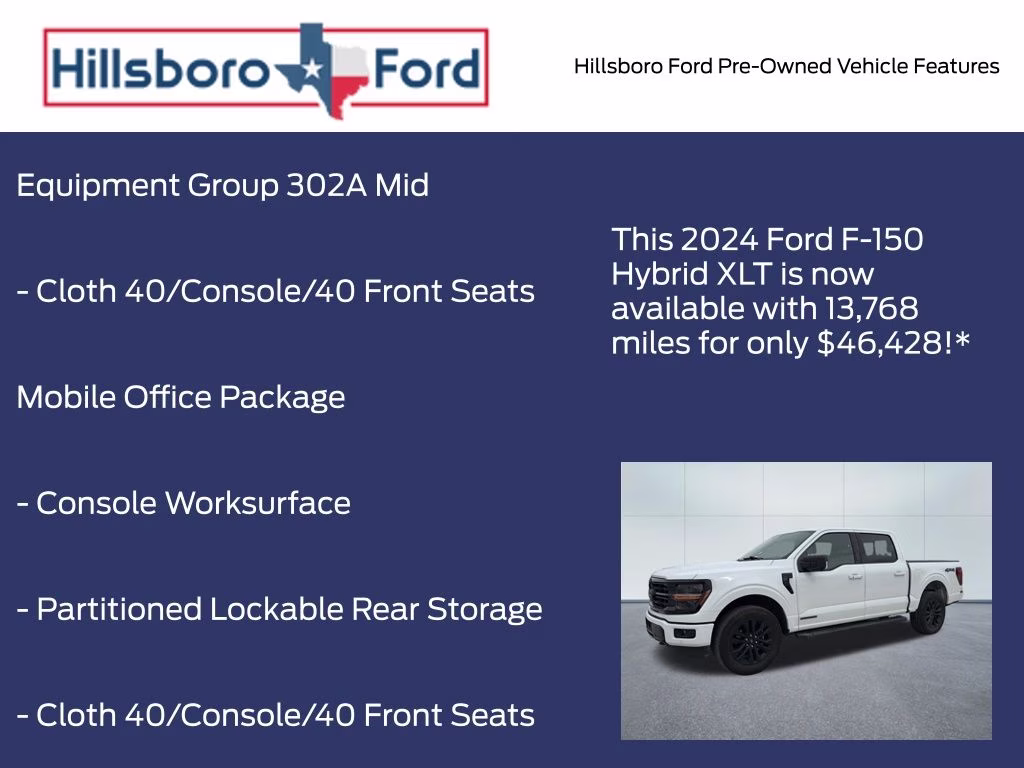 2024 Oxford White Ford F-150 XLT 4X4 Truck