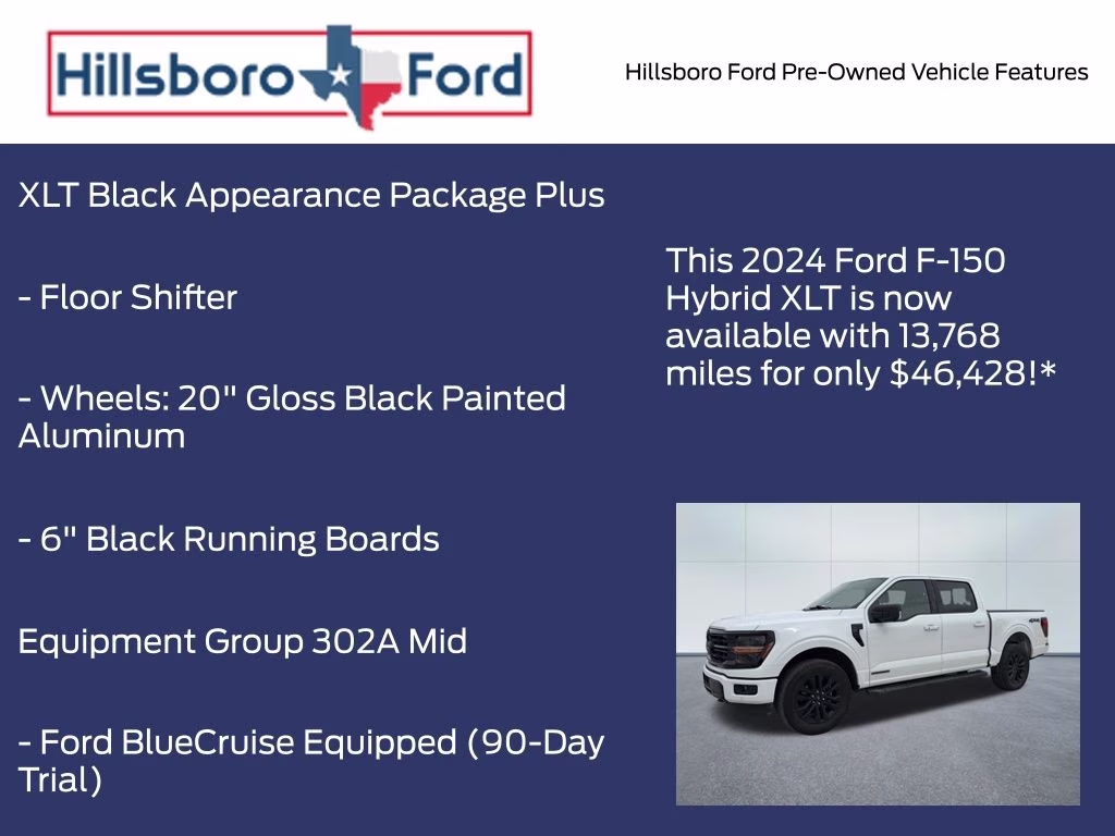 2024 Oxford White Ford F-150 XLT 4X4 Truck