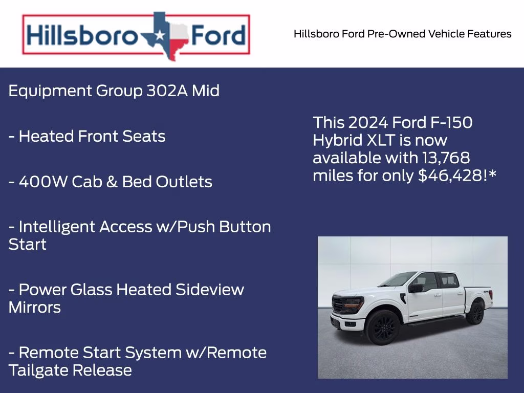 2024 Oxford White Ford F-150 XLT 4X4 Truck
